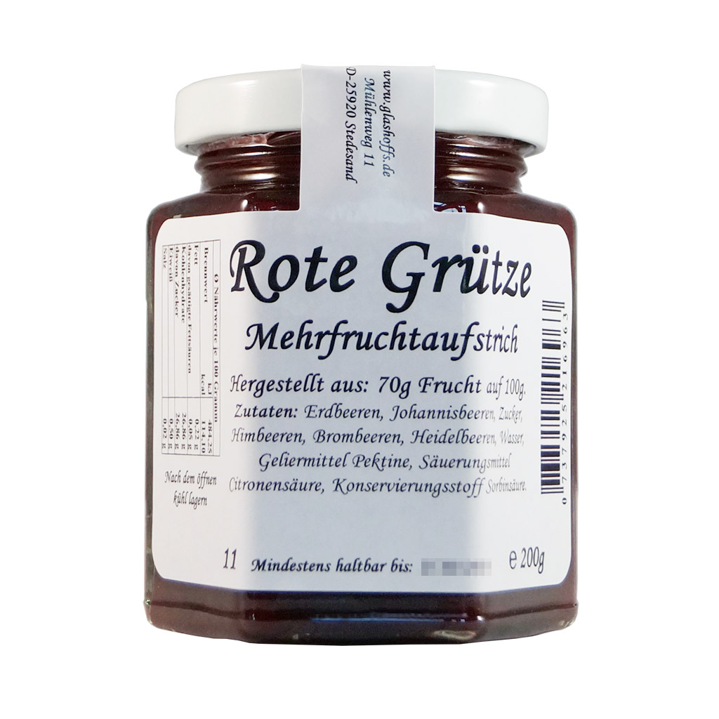 Rote Grütze Fruchtaufstrich