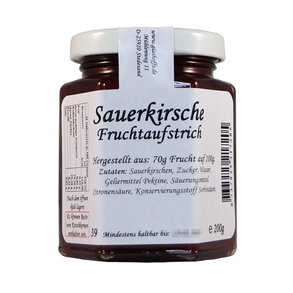 Sauerkirsche Fruchtaufstrich