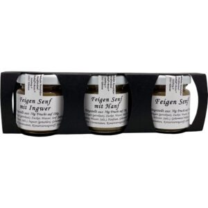 3 Gläser 50 ml fruchtiger Senf
